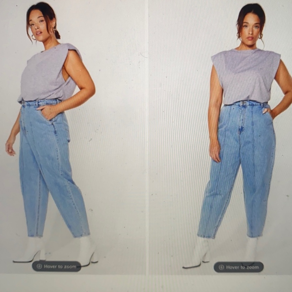Never worn seam detail jeans